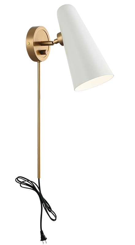 Steel Frame with Adjustable Head Wall Sconce