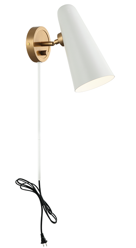 Steel Frame with Adjustable Head Wall Sconce