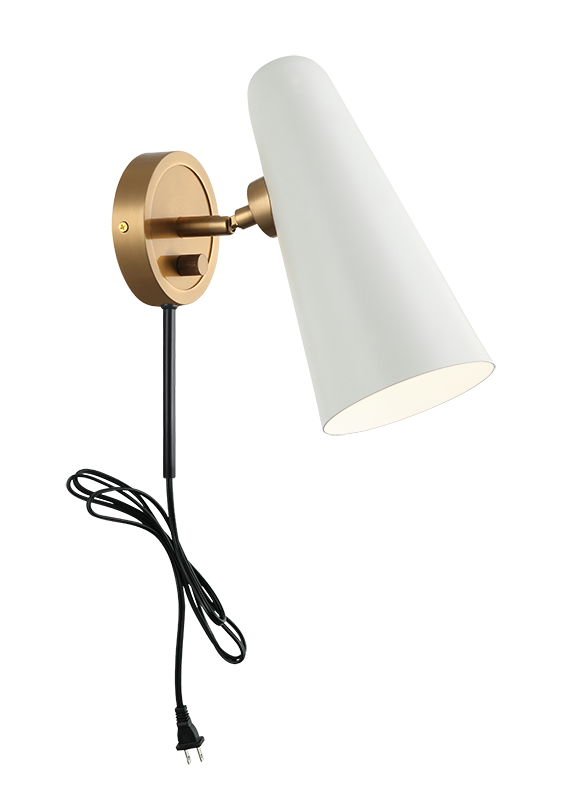 Steel Frame with Adjustable Head Wall Sconce