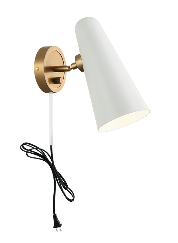 Steel Frame with Adjustable Head Wall Sconce
