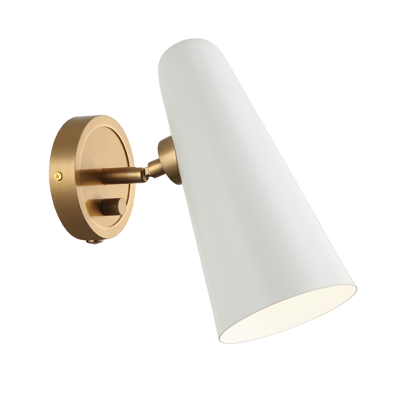 Steel Frame with Adjustable Head Wall Sconce