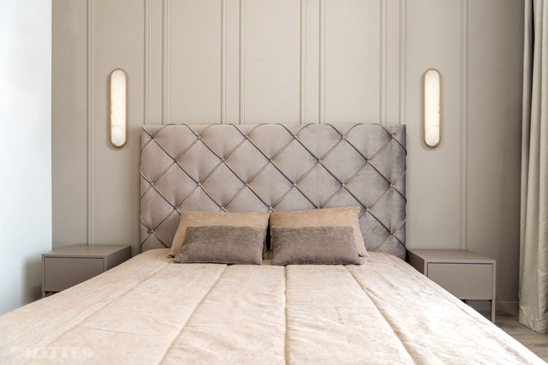 LED Steel Frame with Spanish Alabaster Shade Wall Sconce