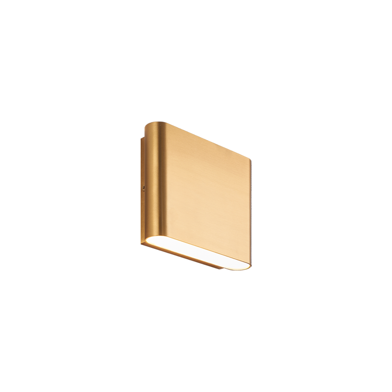 LED Curved Edge Steel Frame with Acrylic Diffuser Outdoor Wall Sconce