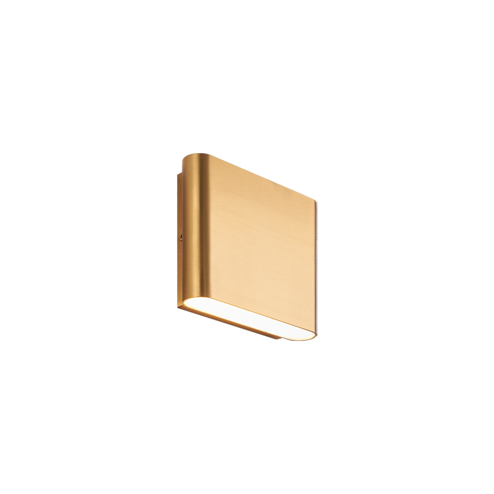 LED Curved Edge Steel Frame with Acrylic Diffuser Outdoor Wall Sconce
