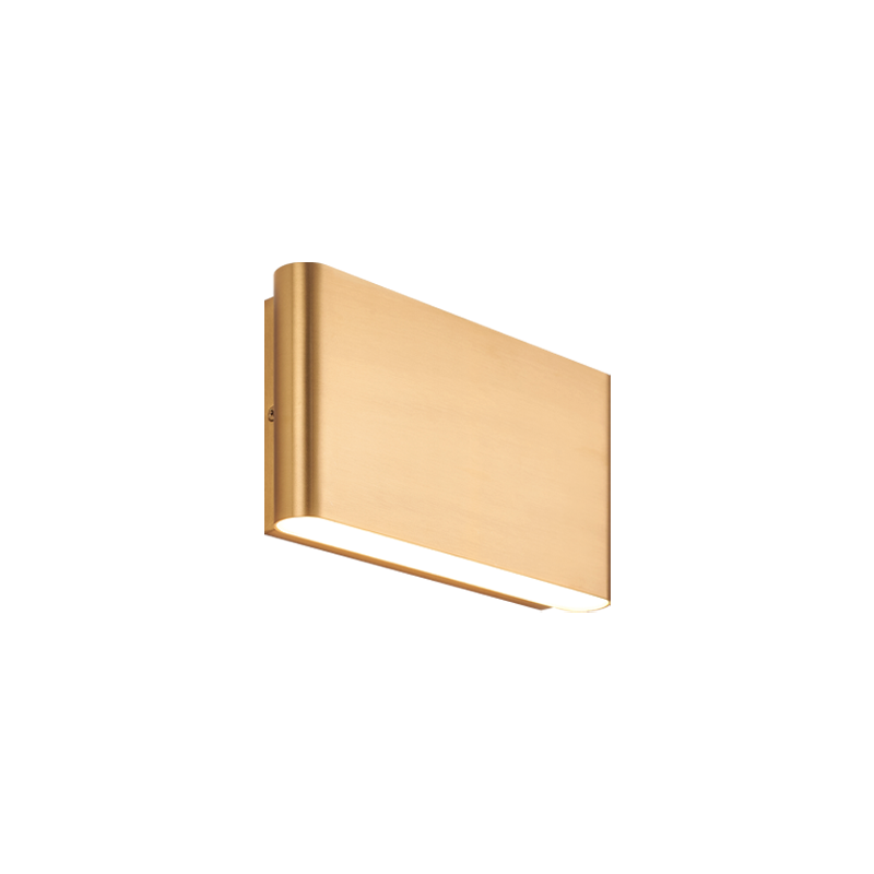 LED Curved Edge Steel Frame with Acrylic Diffuser Outdoor Wall Sconce