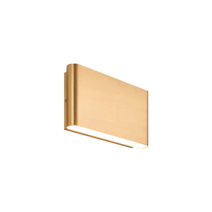 LED Curved Edge Steel Frame with Acrylic Diffuser Outdoor Wall Sconce