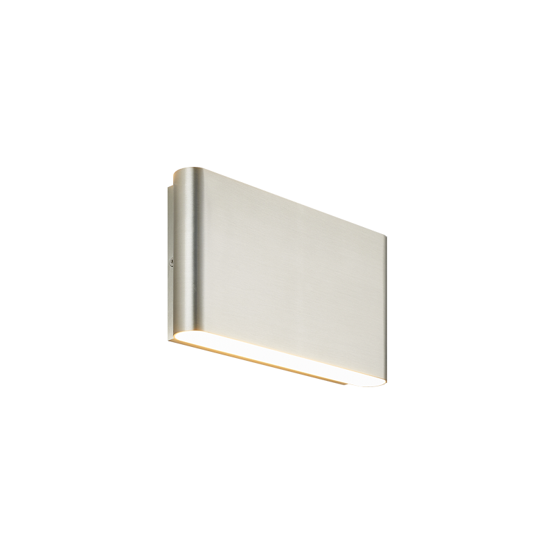 LED Curved Edge Steel Frame with Acrylic Diffuser Outdoor Wall Sconce