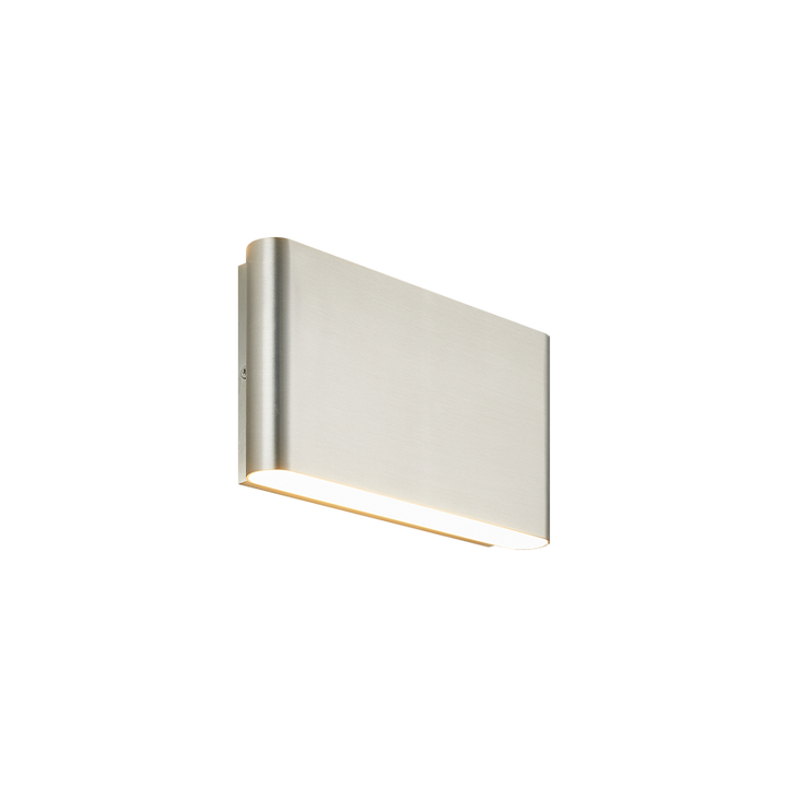 LED Curved Edge Steel Frame with Acrylic Diffuser Outdoor Wall Sconce