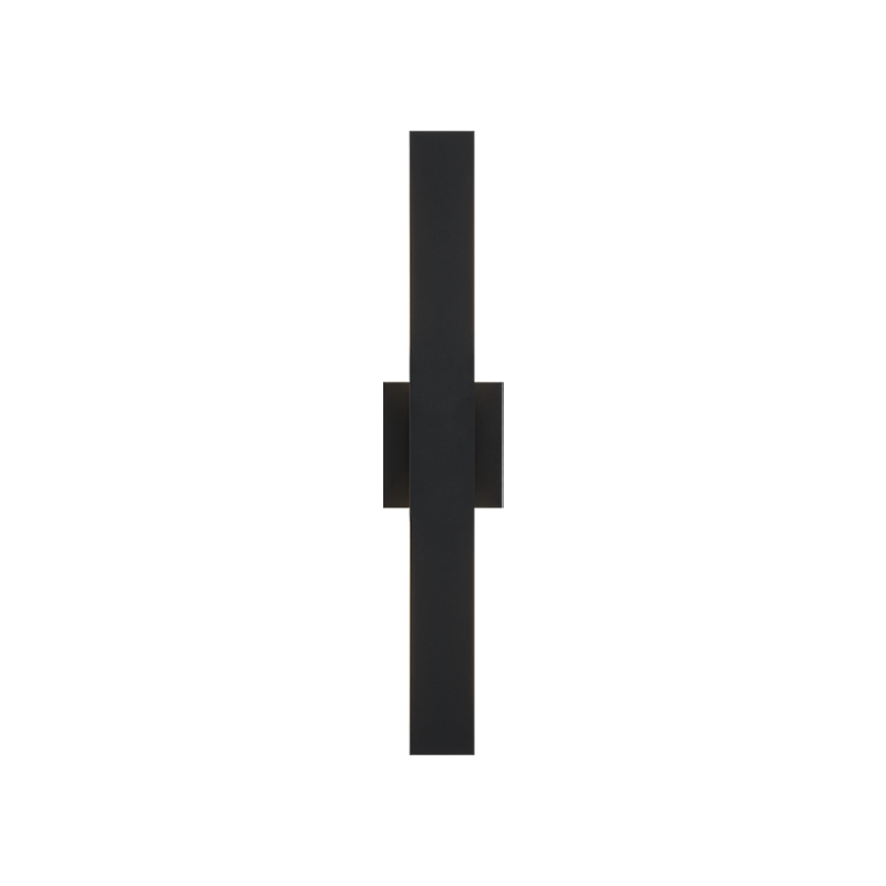 LED Steel Rectangular Frame with Acrylic Diffuser Outdoor Wall Sconce