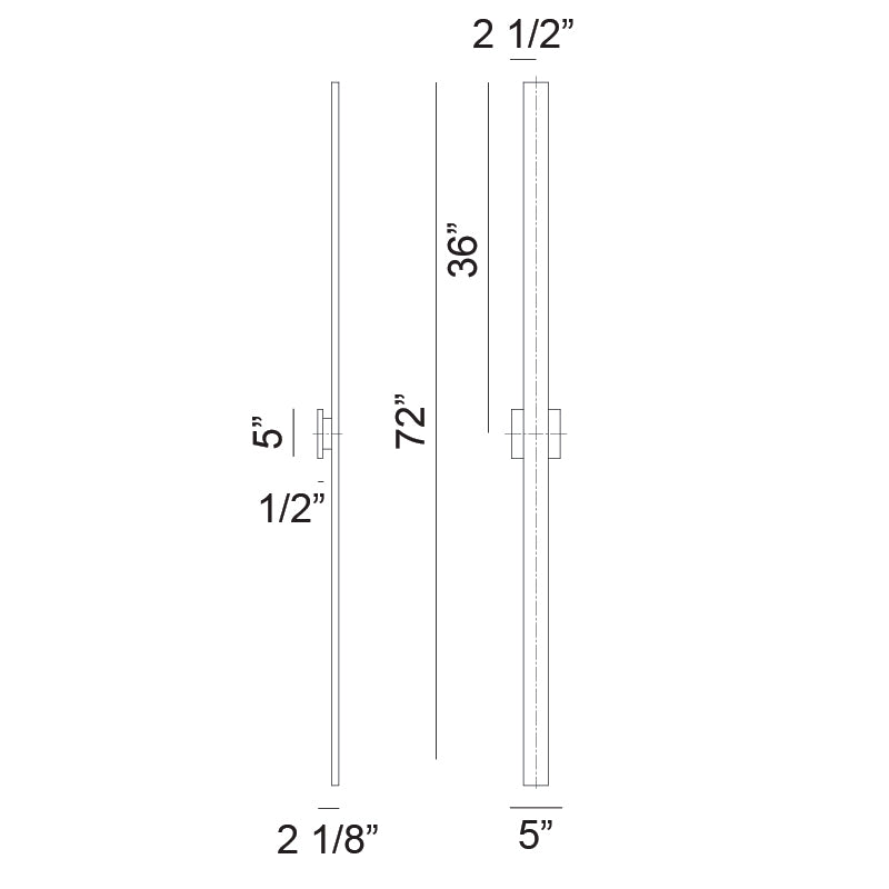 LED Steel Rectangular Frame with Acrylic Diffuser Outdoor Wall Sconce