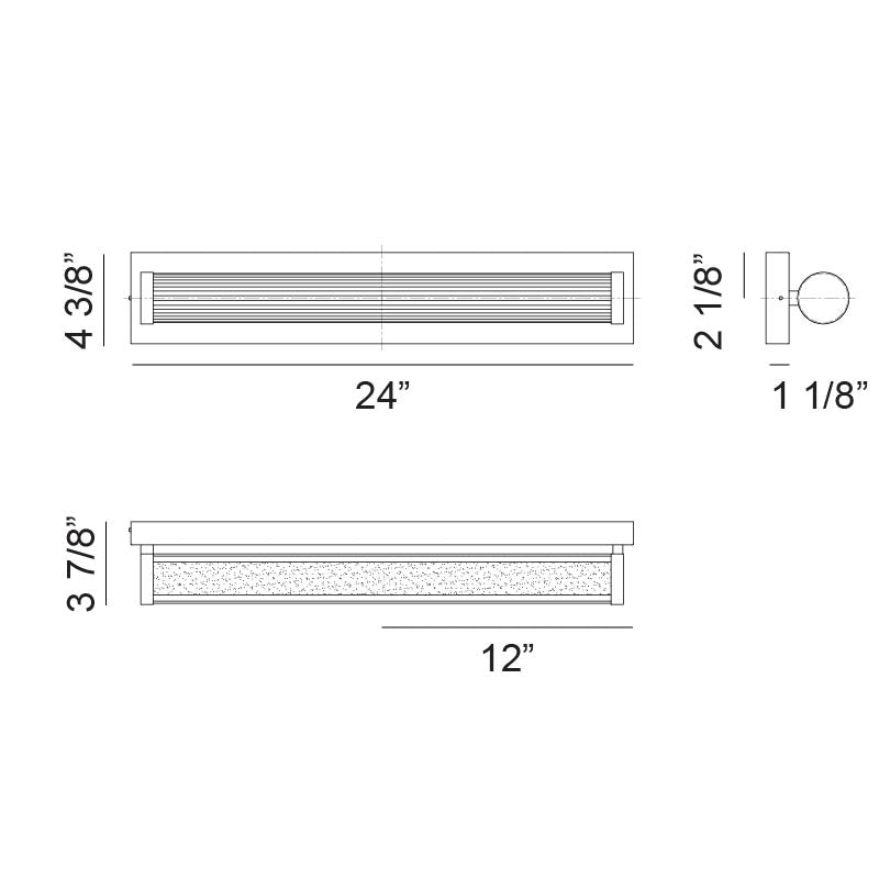 Athena - LED 1 Light Vanity Light