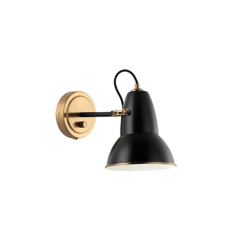 Steel Frame Two Tone Shade Wall Sconce