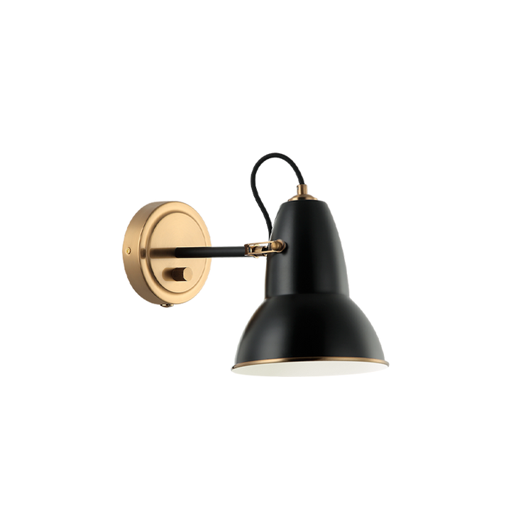 Steel Frame Two Tone Shade Wall Sconce