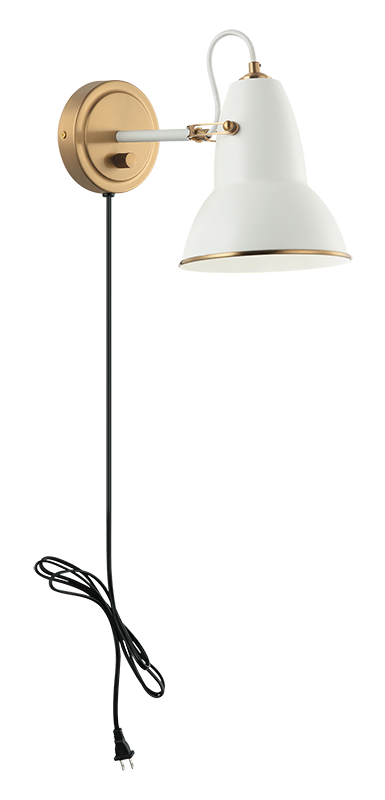 Steel Frame Two Tone Shade Wall Sconce