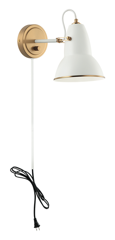 Steel Frame Two Tone Shade Wall Sconce