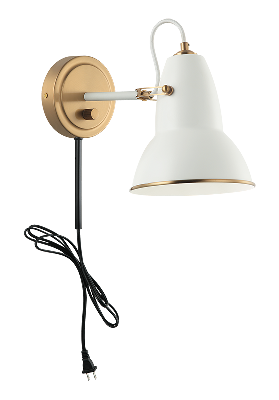 Steel Frame Two Tone Shade Wall Sconce