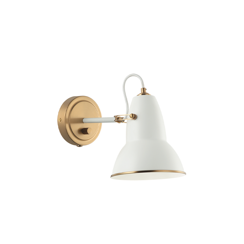Steel Frame Two Tone Shade Wall Sconce