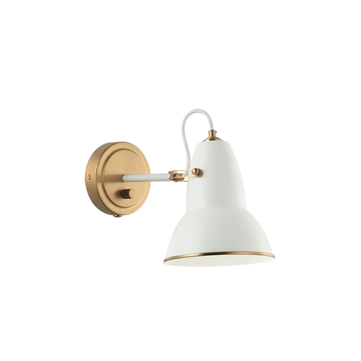 Steel Frame Two Tone Shade Wall Sconce