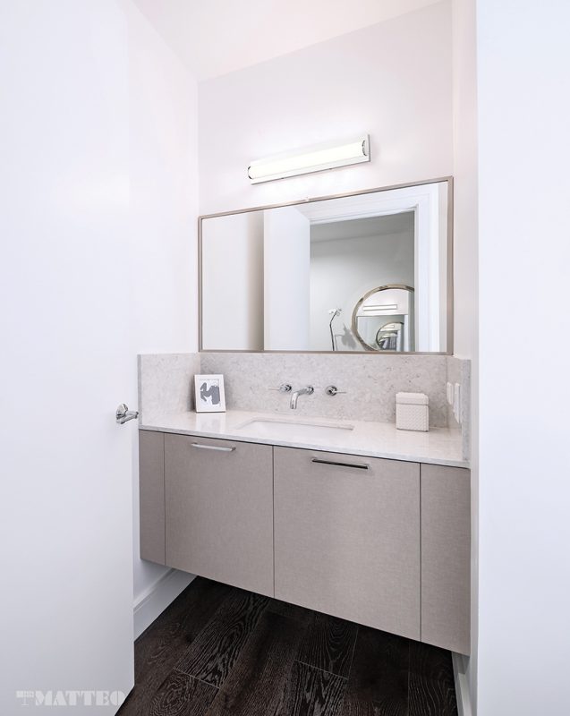 LED Steel Frame with White Glass Shade Vanity Light