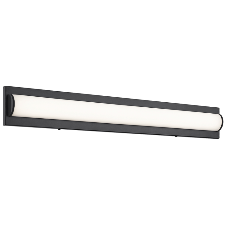 LED Steel Frame with White Glass Shade Vanity Light