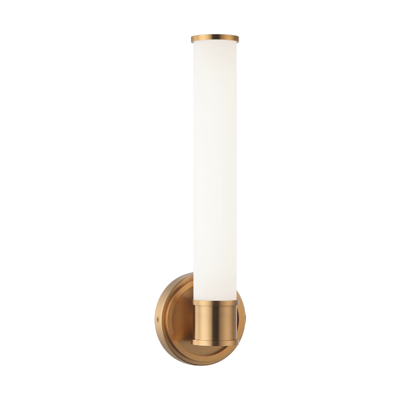 LED Steel Frame with White Glass Diffuser Wall Sconce