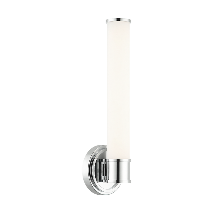 LED Steel Frame with White Glass Diffuser Wall Sconce