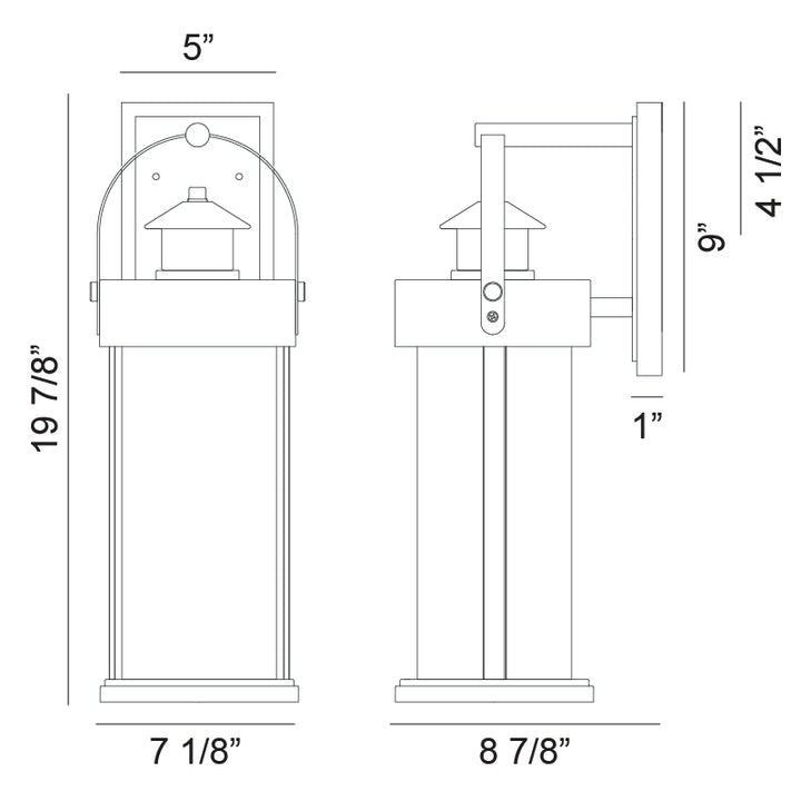 Sophia - 1 Light Outdoor Wall Light by Matteo Lighting - view 4