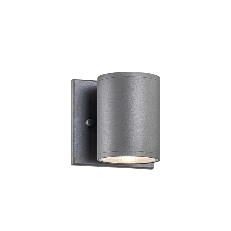 LED Steel Cylindrical Frame Outdoor Wall Sconce