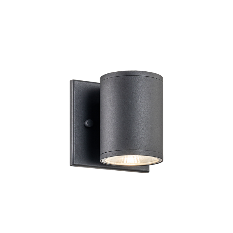 LED Steel Cylindrical Frame Outdoor Wall Sconce