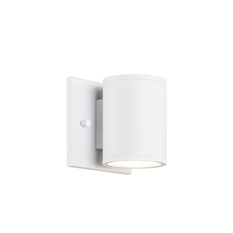 LED Steel Cylindrical Frame Outdoor Wall Sconce
