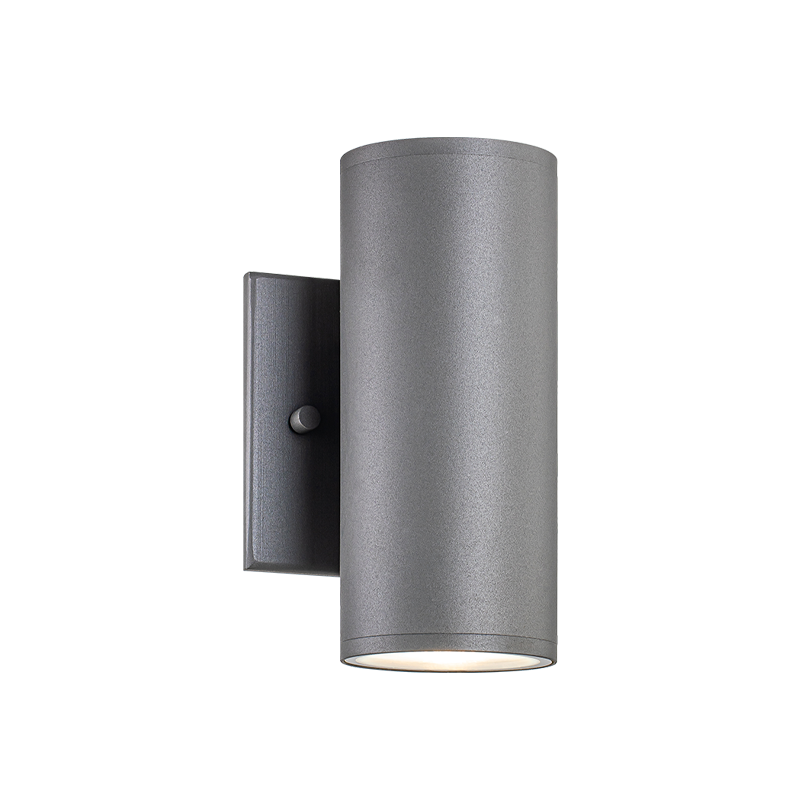 LED Steel Cylindrical Frame Outdoor Wall Sconce