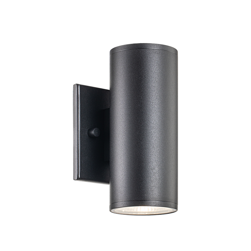 LED Steel Cylindrical Frame Outdoor Wall Sconce