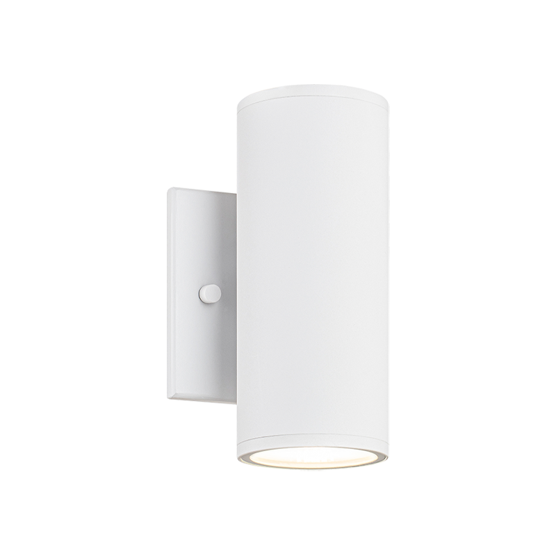LED Steel Cylindrical Frame Outdoor Wall Sconce