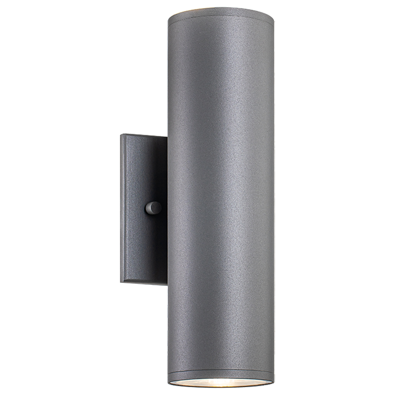 LED Steel Cylindrical Frame Outdoor Wall Sconce