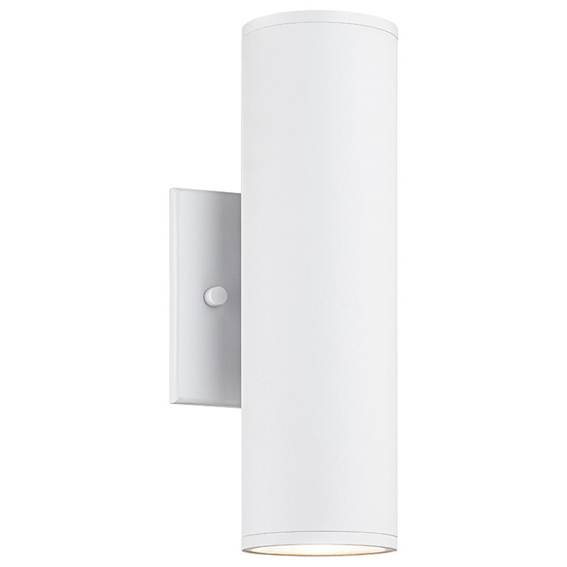 LED Steel Cylindrical Frame Outdoor Wall Sconce