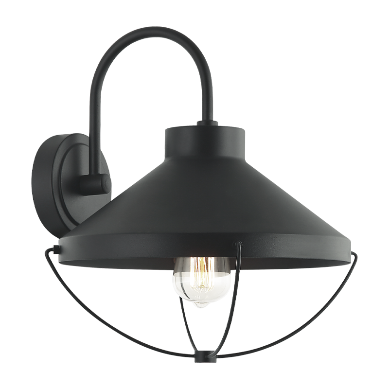 Fable - 1 Light Outdoor Wall Light, Ø13 3/4" x 15 1/4"H x 14"E, by Matteo Lighting