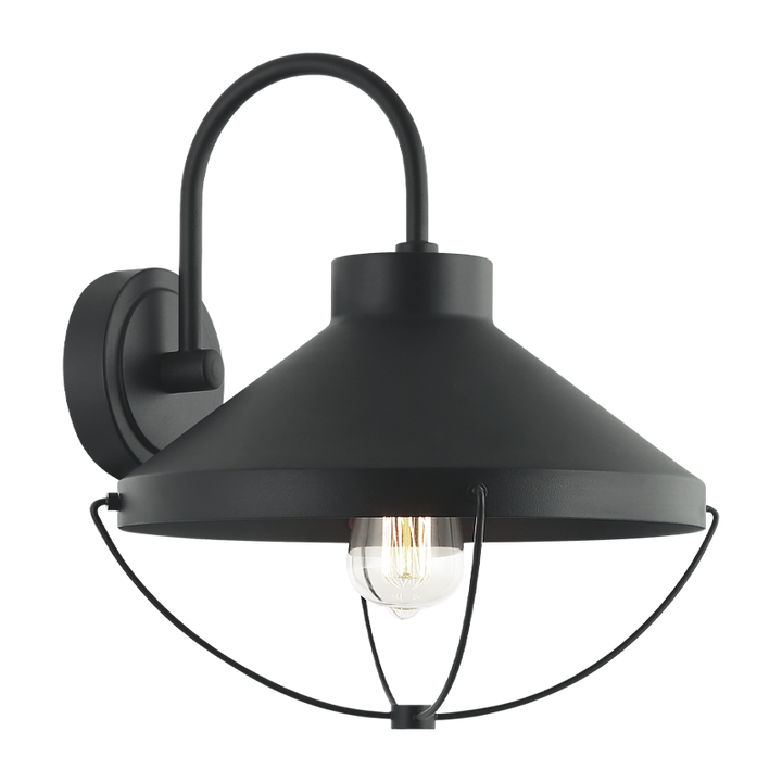 Fable - 1 Light Outdoor Wall Light, Ø13 3/4" x 15 1/4"H x 14"E, by Matteo Lighting