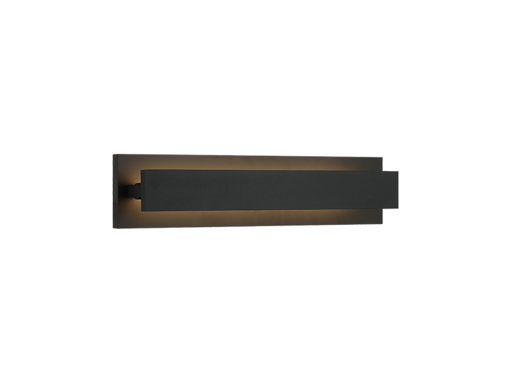 Baretta - LED Steel Frame with Acrylic Diffuser Adjustable Vanity Light in Matte Black by Matteo Lighting