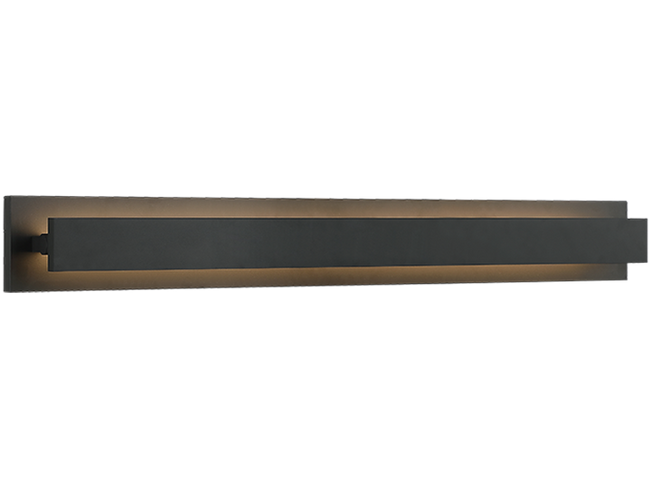 Baretta - LED Steel Frame with Acrylic Diffuser Adjustable Vanity Light in Matte Black by Matteo Lighting