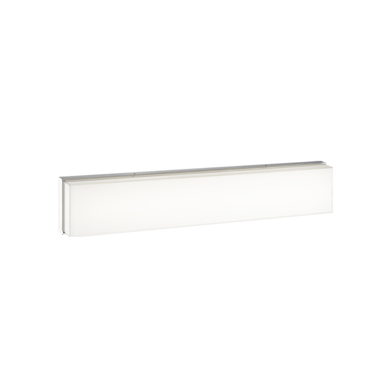 LED Steel Frame with Painted White Glass Shade Vanity Light