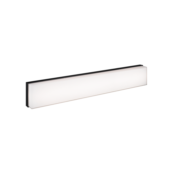 LED Steel Frame with Painted White Glass Shade Vanity Light