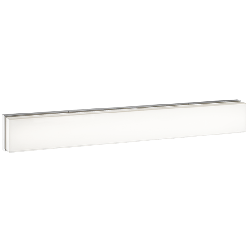 LED Steel Frame with Painted White Glass Shade Vanity Light