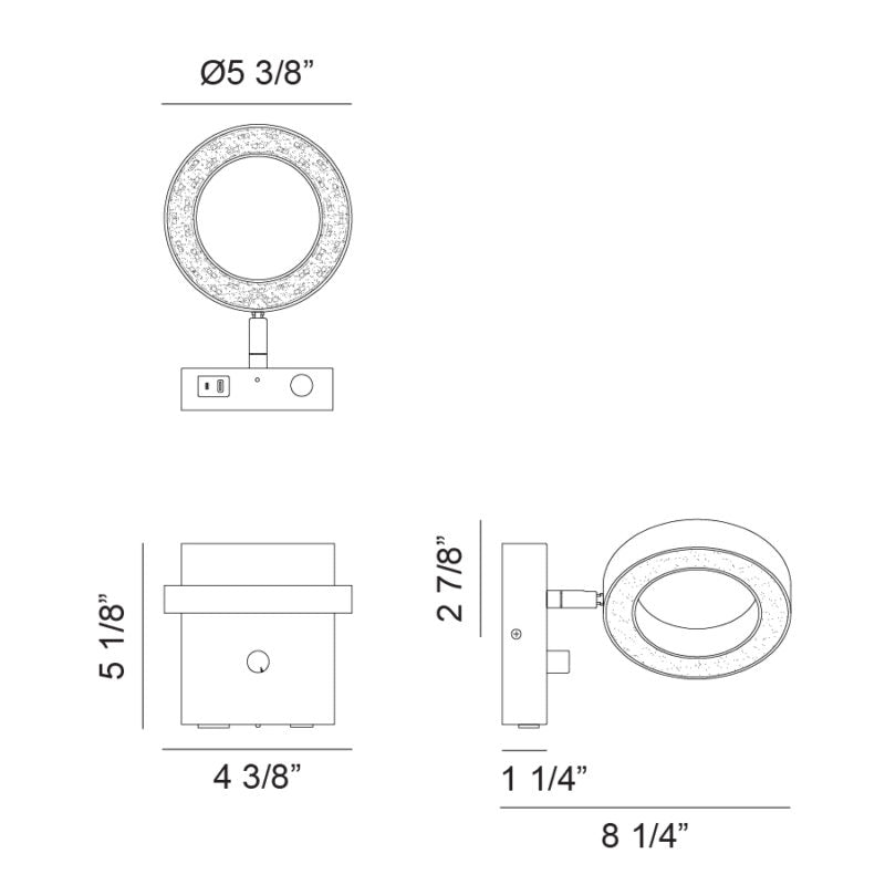 Realm - LED 1 Light Wall Sconce