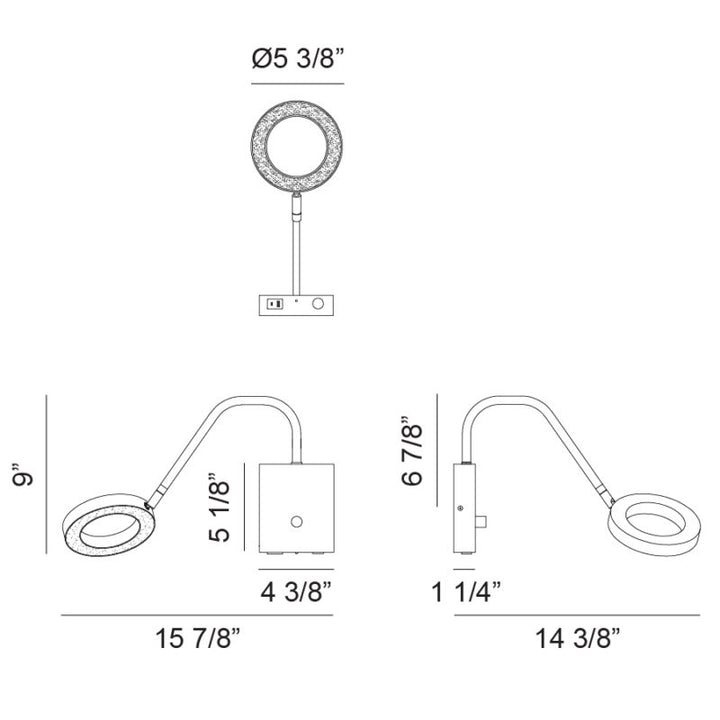 Realm - LED 1 Light Wall Sconce