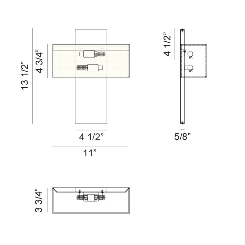 Stafford - LED 2 Light Wall Sconce