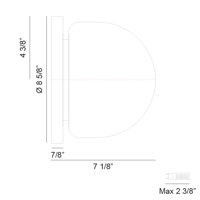 Pizzazz - LED 1 Light Wall Sconce