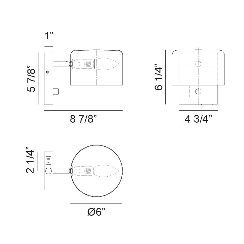 Clinton - LED 1 Light Wall Sconce