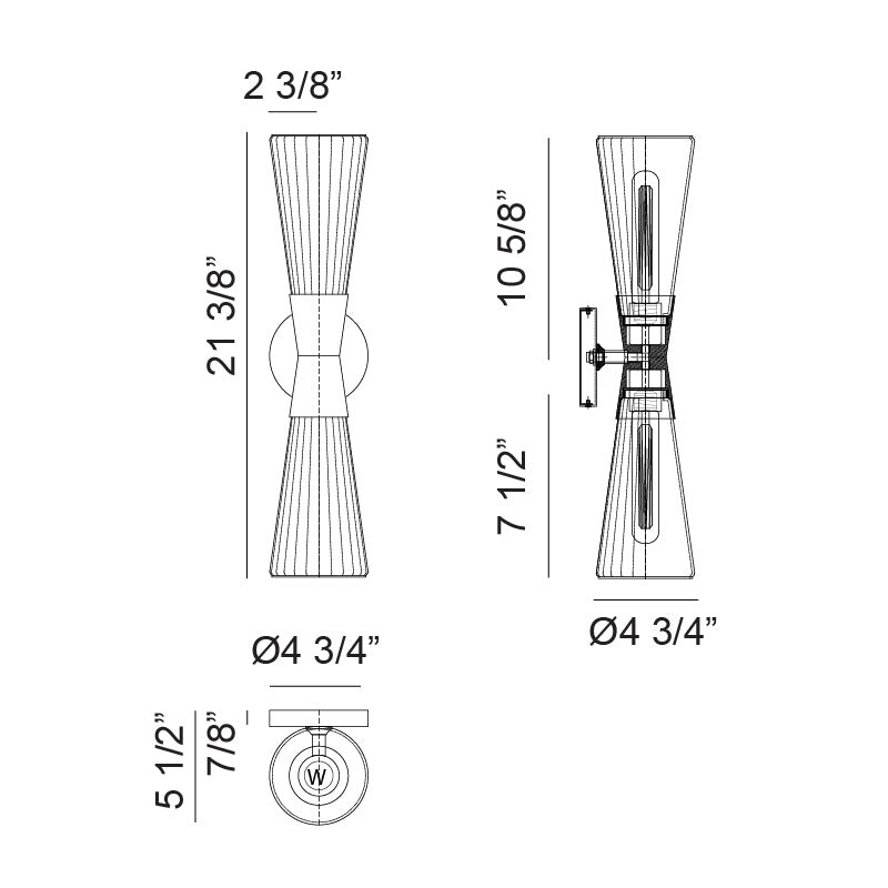 Jameson - LED 2 Light Vanity Light