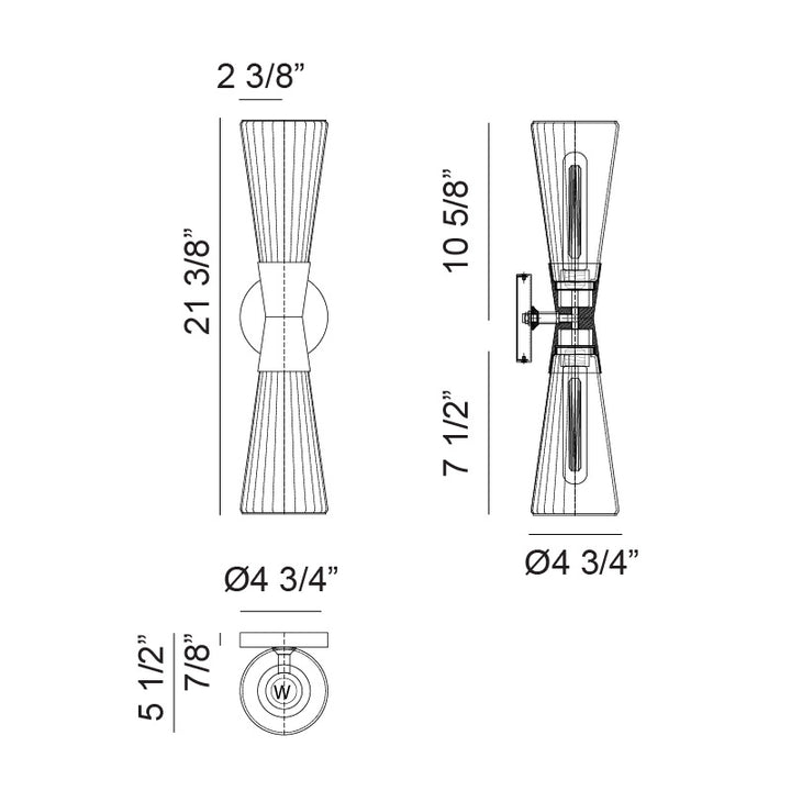 Jameson - LED 2 Light Vanity Light