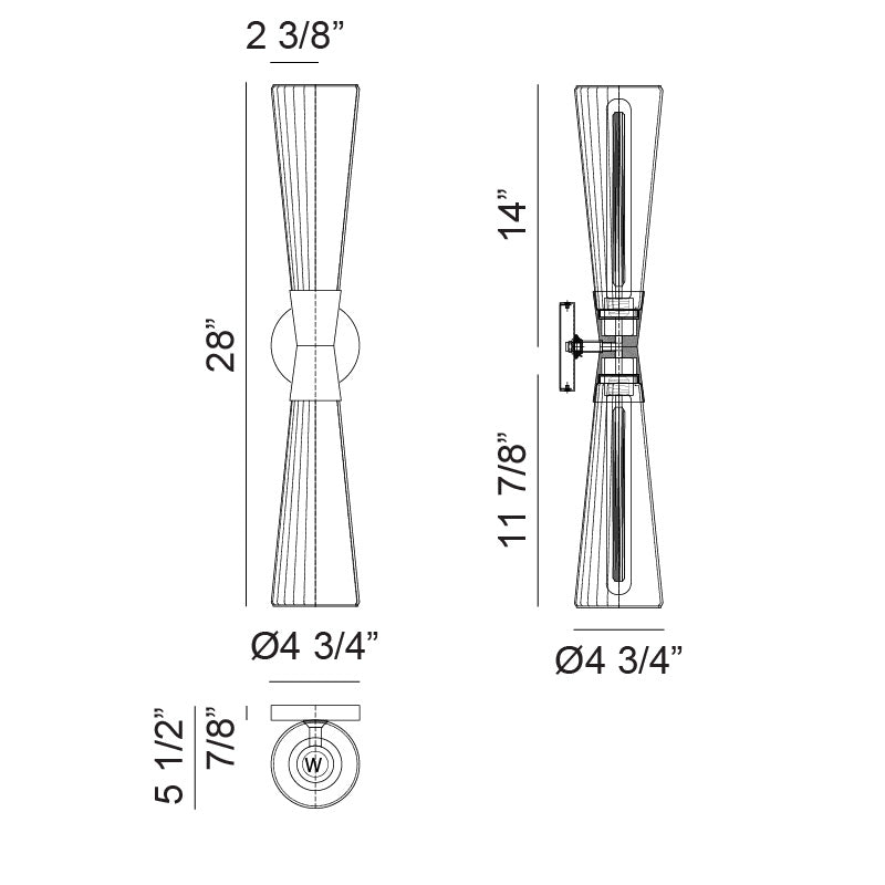Jameson - LED 2 Light Vanity Light